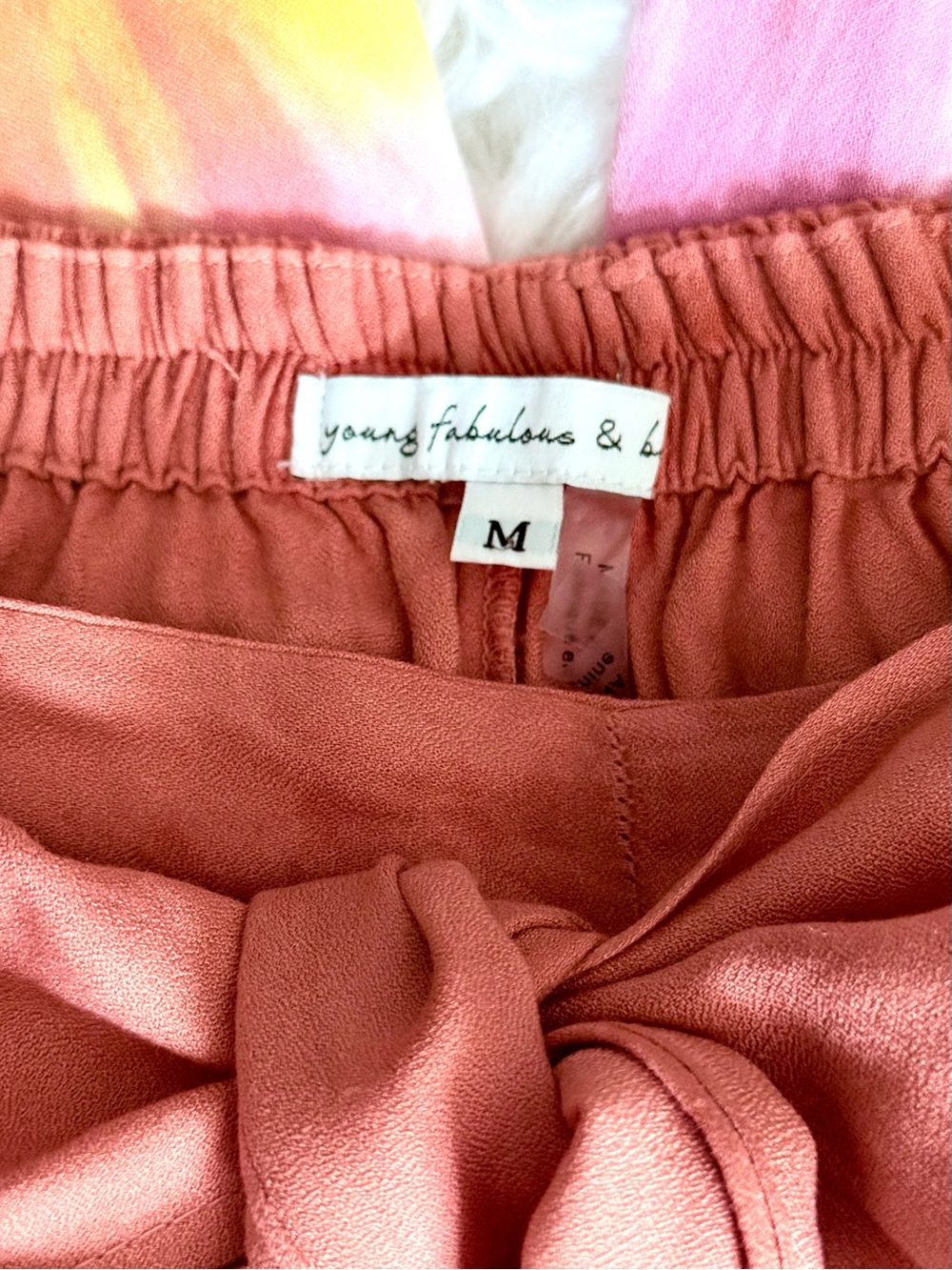 Young Fabulous & Broke Sunset Ombre Tie Dye 2 Piece Set Hoodie L Wrap Pants M - Picture 3 of 14